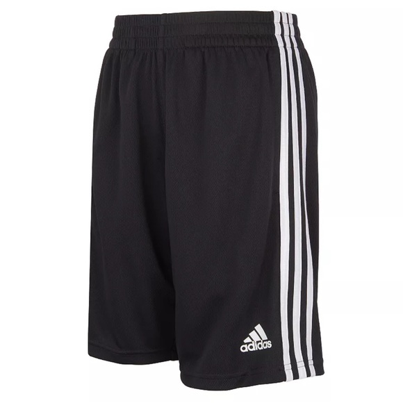 adidas Other - NWT Boys’ Adidas Black & White Classic Three Stripe Shorts, Size 10/12, Medium
